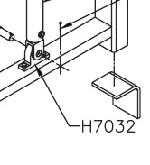 Pioneer H7032 Clevis Eye Pad for HR4511 Gantry Assembly